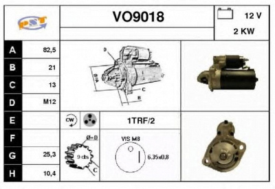 SNRA vo9018 - Стартер
