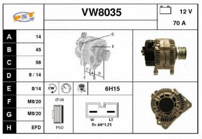 SNRA vw8035 -  Генератор