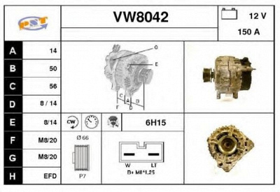 SNRA vw8042 -  Генератор