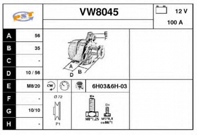 SNRA vw8045 - Генератор
