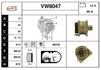 SNRA vw8047 -  Генератор