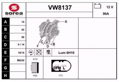 SNRA vw8137 -  Генератор