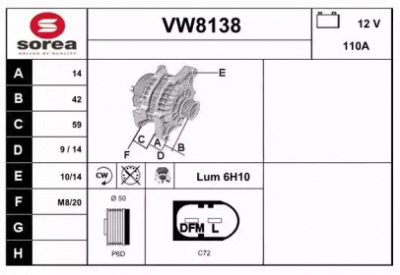 SNRA vw8138 -  Генератор