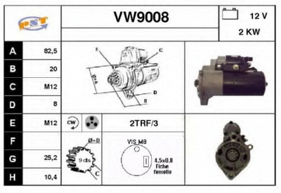 SNRA vw9008 -  Стартер