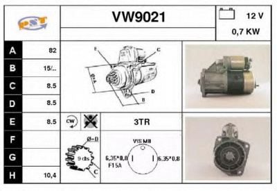 SNRA vw9021 - Стартер