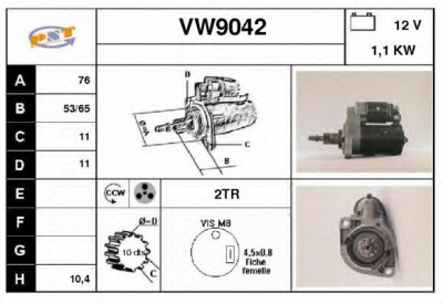 SNRA vw9042 - Стартер