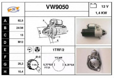 SNRA vw9050 -  Стартер