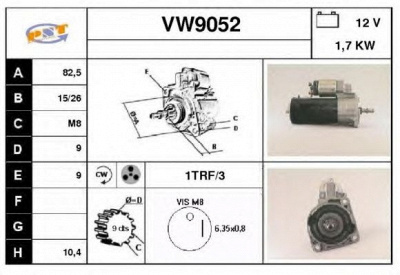 SNRA vw9052 -  Стартер