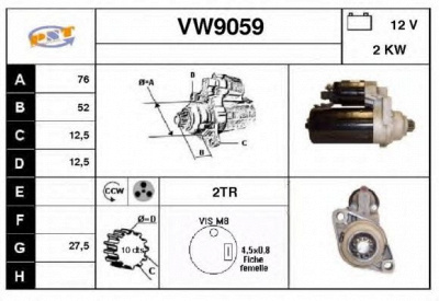 SNRA vw9059 - Стартер