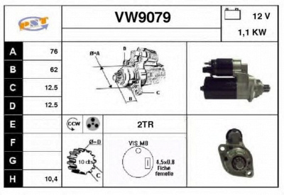 SNRA vw9079 - Стартер