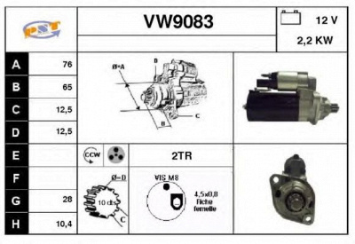SNRA vw9083 - Стартер