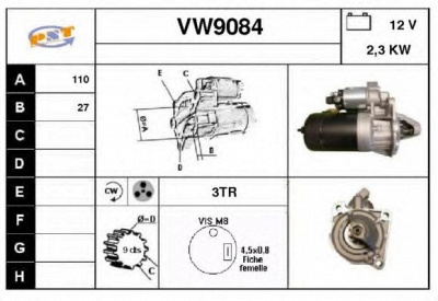 SNRA vw9084 - Стартер