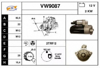 SNRA vw9087 - Стартер