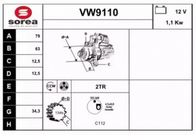 SNRA vw9110 -  