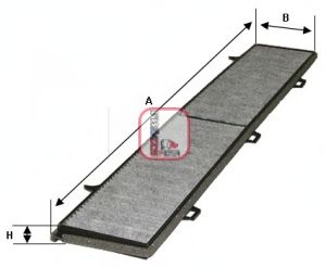 SOFIMA s4154ca -  Фильтр воздуха в салоне