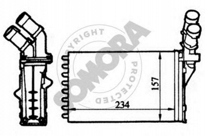 SOMORA 220550 -  Теплообменник, отопление салона