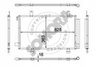 SOMORA 306060 -  Конденсатор, кондиционер
