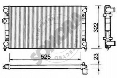 SOMORA 350844 -  Радиатор, охлаждение двигателя