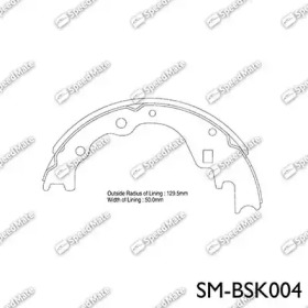 SPEEDMATE smbsk004 -  Комплект тормозных колодок