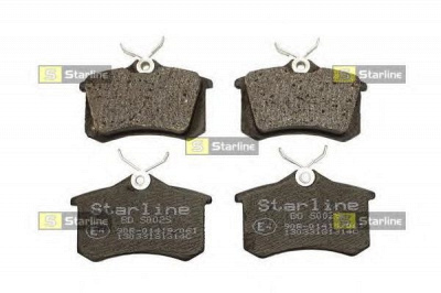 STARLINE bds002sp -  Комплект тормозных колодок, дисковый тормоз