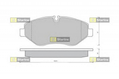 STARLINE bds426 -  Комплект тормозных колодок, дисковый тормоз