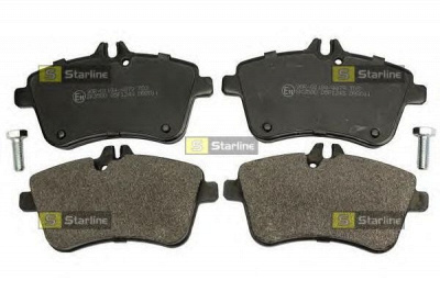 STARLINE bds660p -  Комплект тормозных колодок, дисковый тормоз