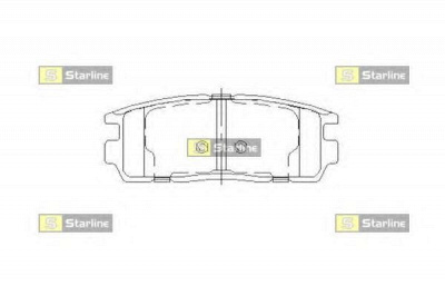STARLINE bds851p -  Колодки тормозные дисковые задниеие, комплект