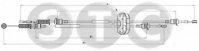 STC t482954 -  Трос, ступенчатая коробка передач