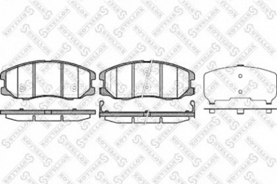 STELLOX 001094lsx -  Комплект тормозных колодок, дисковый тормоз