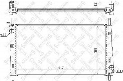 STELLOX 1025066sx -  Радиатор, охлаждение двигателя