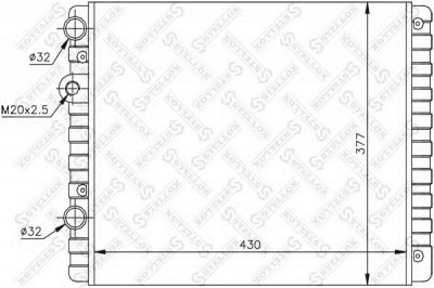 STELLOX 1025070sx -  Радиатор, охлаждение двигателя