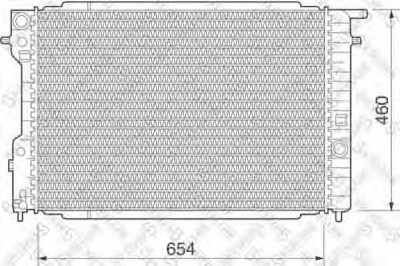 STELLOX 1025078sx -  Радиатор, охлаждение двигателя