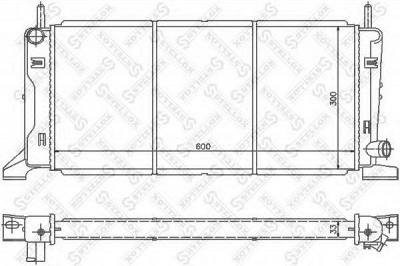 STELLOX 1025086sx -  Радиатор, охлаждение двигателя