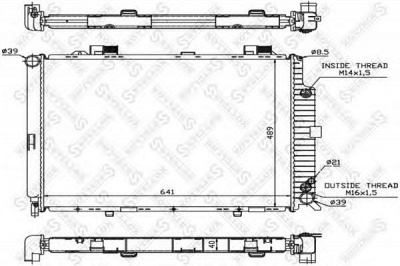 STELLOX 1025092sx -  Радиатор, охлаждение двигателя