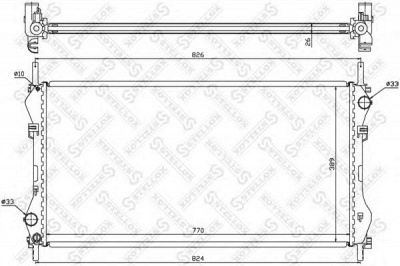 STELLOX 1025131sx -  Радиатор, охлаждение двигателя