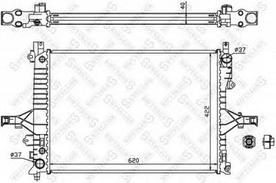 STELLOX 1025165sx -  Радиатор, охлаждение двигателя