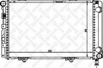 STELLOX 1025219sx -  Радиатор, охлаждение двигателя