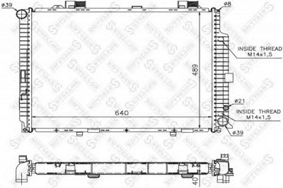 STELLOX 1025220sx -  Радиатор, охлаждение двигателя
