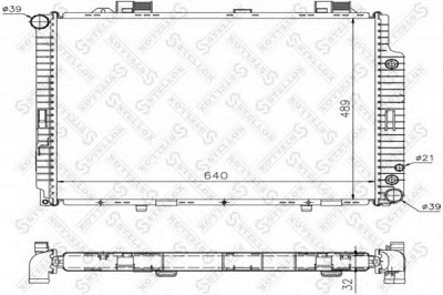 STELLOX 1025261sx -  Радиатор, охлаждение двигателя