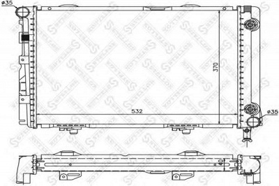 STELLOX 1025333sx -  Радиатор, охлаждение двигателя