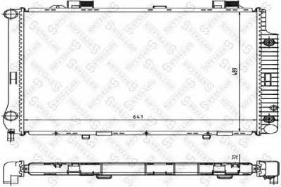 STELLOX 1025345sx -  Радиатор, охлаждение двигателя