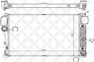 STELLOX 1025347sx -  Радиатор, охлаждение двигателя