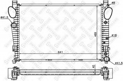 STELLOX 1025426sx -  Радиатор, охлаждение двигателя