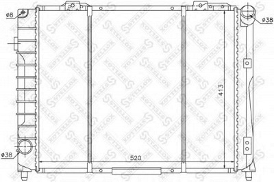 STELLOX 1025479sx -  Радиатор, охлаждение двигателя