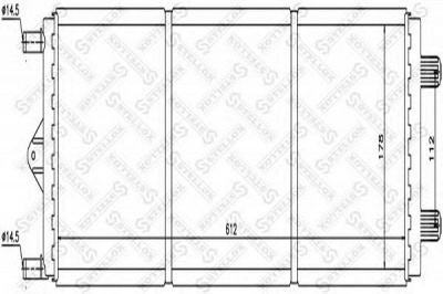 STELLOX 1025638sx -  Радиатор, охлаждение двигателя