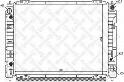 STELLOX 1025775sx -  Радиатор, охлаждение двигателя