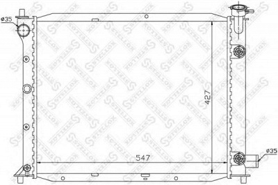 STELLOX 1025777sx -  Радиатор, охлаждение двигателя