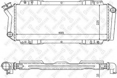 STELLOX 1025801sx -  Радиатор, охлаждение двигателя