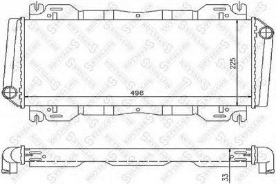 STELLOX 1025802sx -  Радиатор, охлаждение двигателя