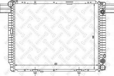 STELLOX 1025867sx -  Радиатор, охлаждение двигателя